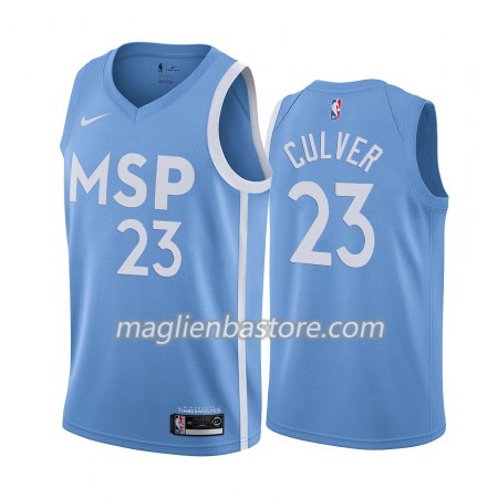 Maglia NBA Minnesota Timberwolves Jarrett Culver 23 Nike 2019-20 City Edition Swingman - Uomo